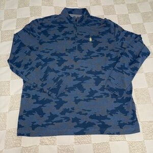 Johnnie-O Performance Camo 1/4 Zip Pullover size XL